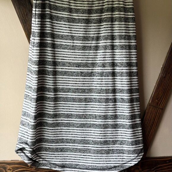 Talbot's Black, Gray and White Striped Skirt - Picture 3 of 4